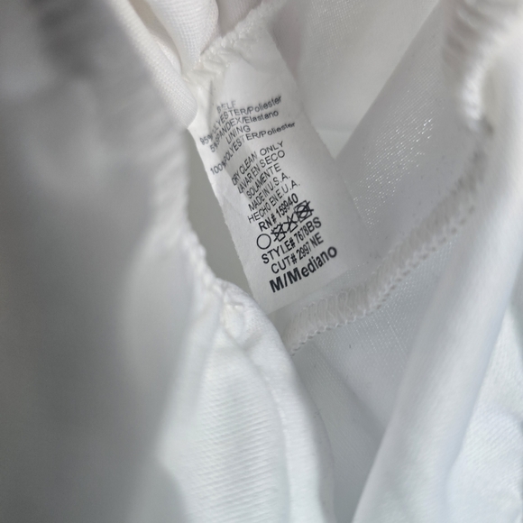 Fashion Nova White Long-Sleeve One-Piece Bodysuit - Picture 4 of 4